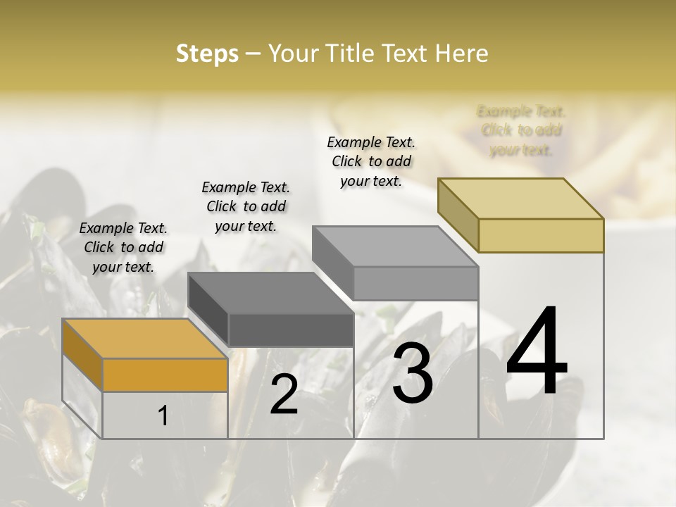 A Plate Of Mussels Next To A Bowl Of Fries PowerPoint Template