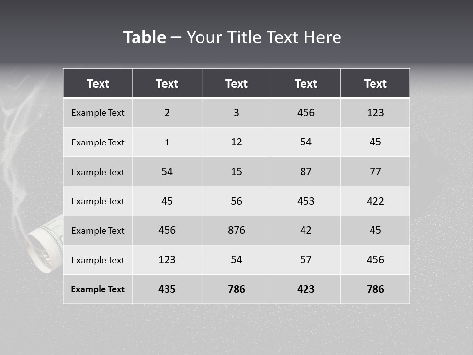 A Gun With Money Coming Out Of It PowerPoint Template