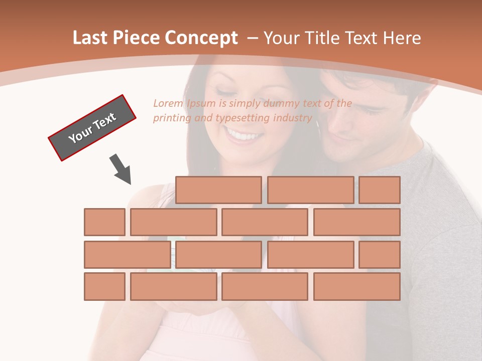 Nobody Seat Bicycle PowerPoint Template