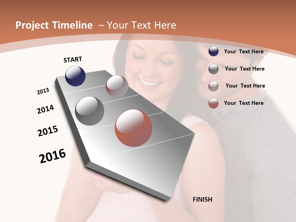Nobody Seat Bicycle PowerPoint Template