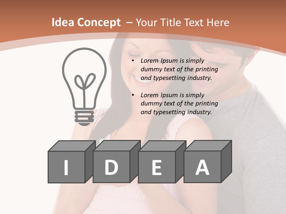 Nobody Seat Bicycle PowerPoint Template