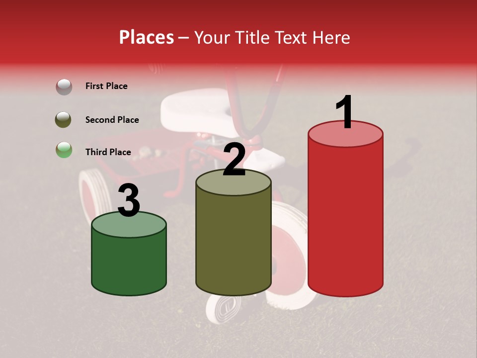 Nobody Seat Bicycle PowerPoint Template