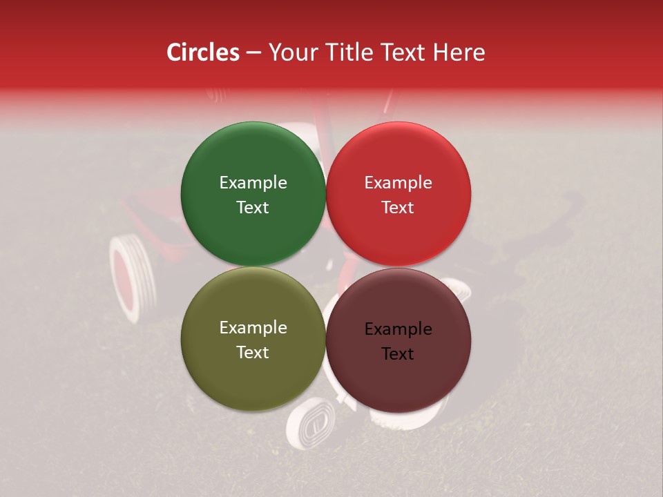 Nobody Seat Bicycle PowerPoint Template