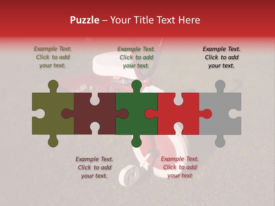 Nobody Seat Bicycle PowerPoint Template