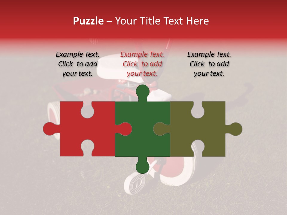 Nobody Seat Bicycle PowerPoint Template