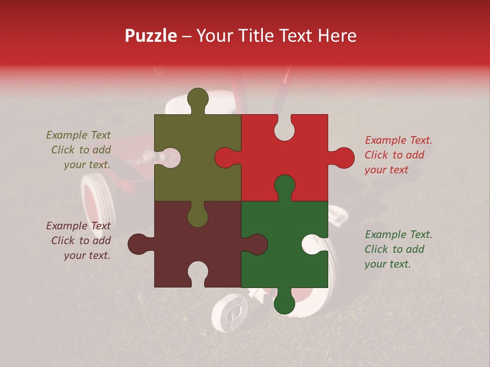 Nobody Seat Bicycle PowerPoint Template