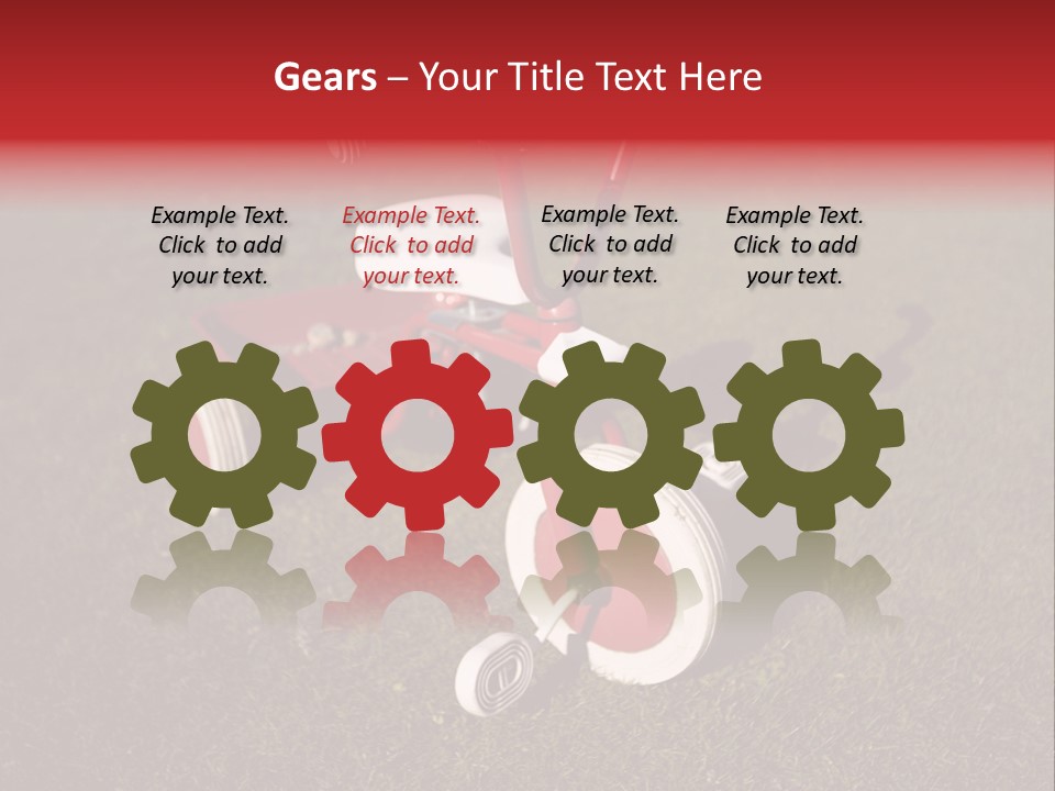 Nobody Seat Bicycle PowerPoint Template