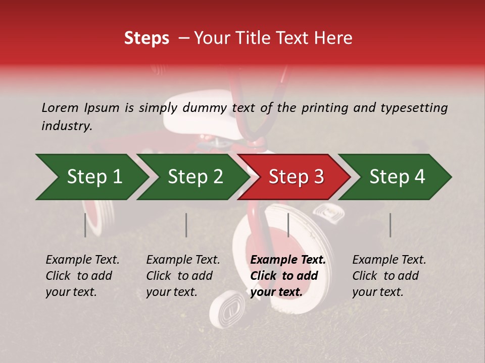 Nobody Seat Bicycle PowerPoint Template