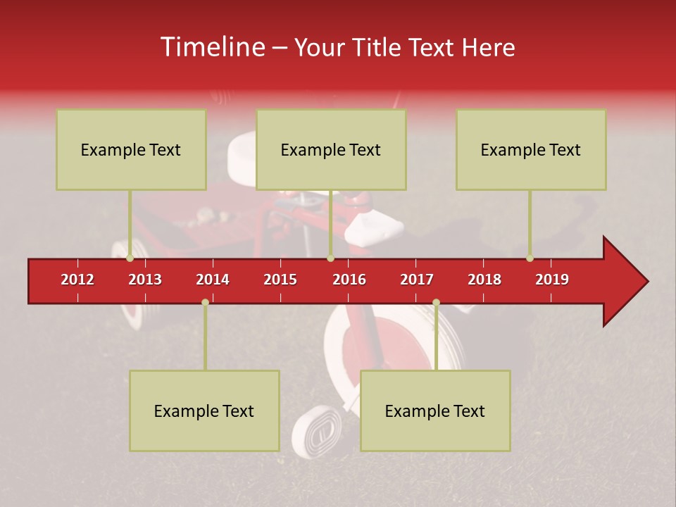 Nobody Seat Bicycle PowerPoint Template