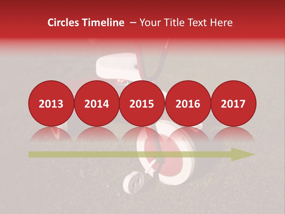 Nobody Seat Bicycle PowerPoint Template