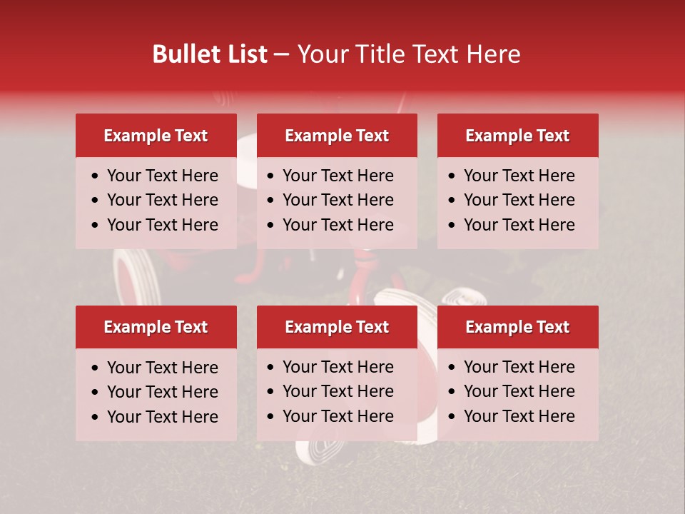 Nobody Seat Bicycle PowerPoint Template
