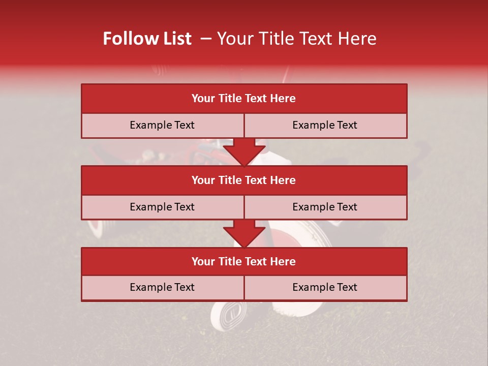 Nobody Seat Bicycle PowerPoint Template