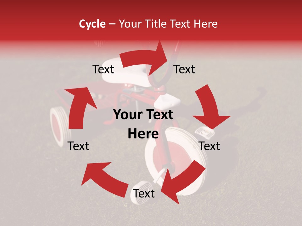 Nobody Seat Bicycle PowerPoint Template