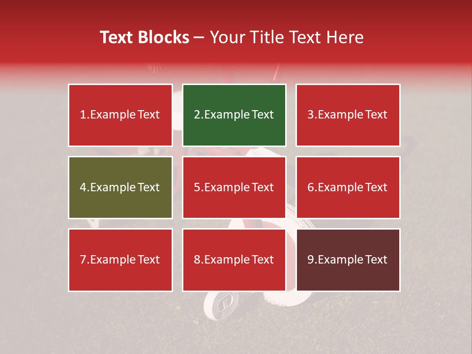 Nobody Seat Bicycle PowerPoint Template