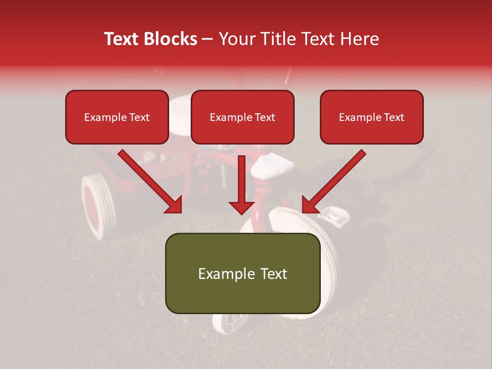 Nobody Seat Bicycle PowerPoint Template