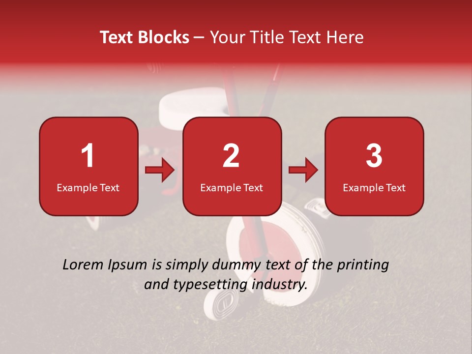 Nobody Seat Bicycle PowerPoint Template
