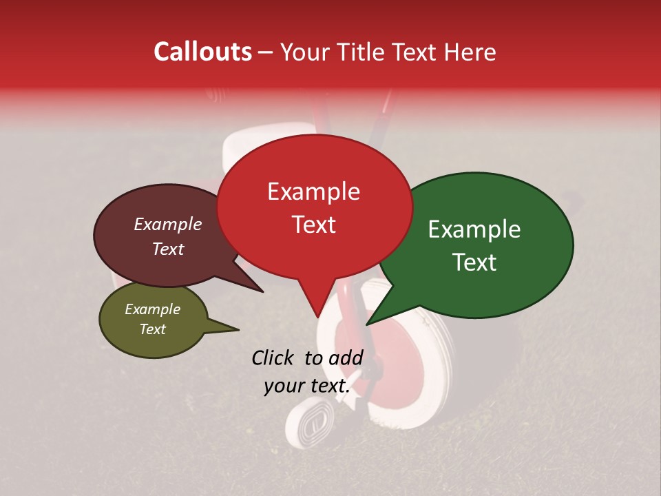 Nobody Seat Bicycle PowerPoint Template