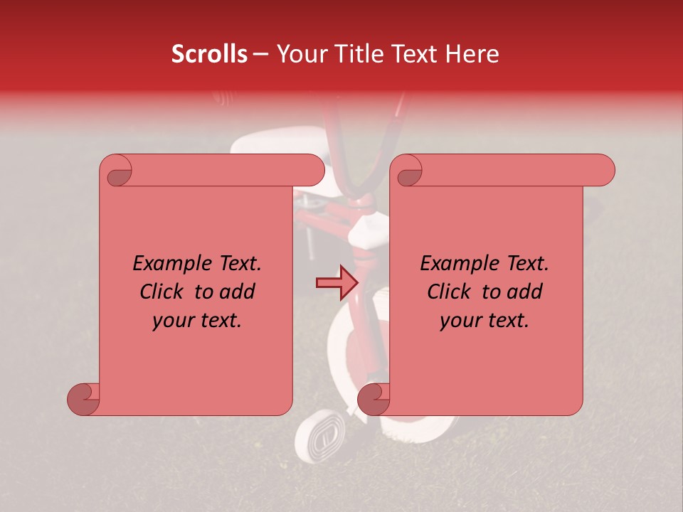 Nobody Seat Bicycle PowerPoint Template
