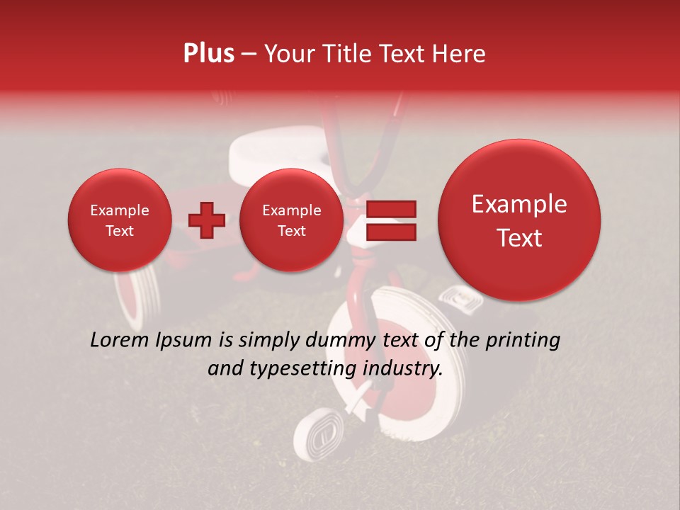 Nobody Seat Bicycle PowerPoint Template