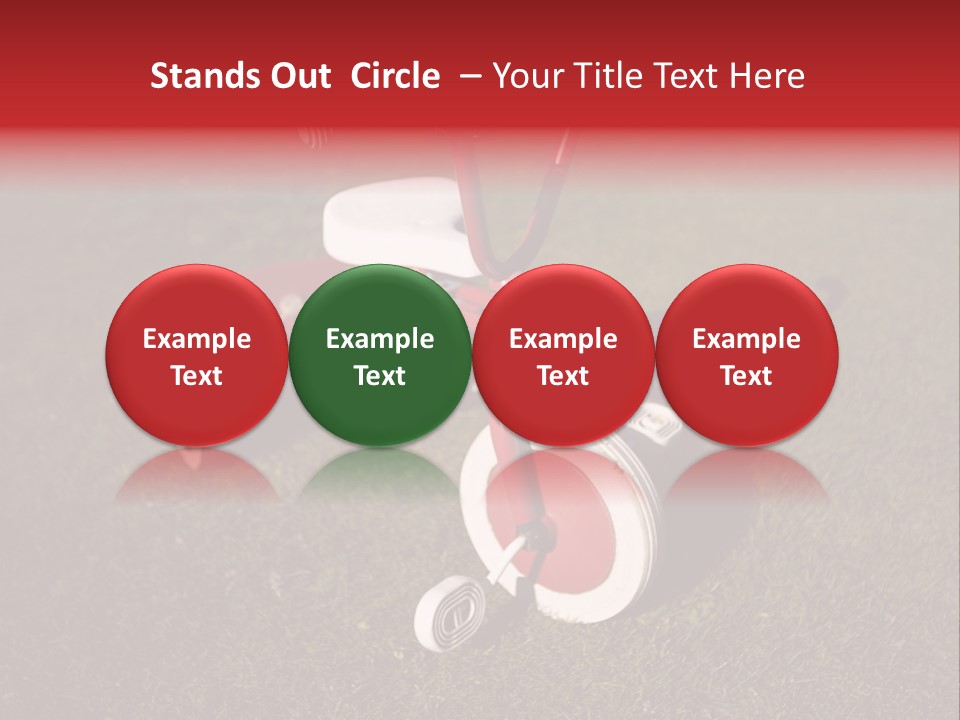 Nobody Seat Bicycle PowerPoint Template