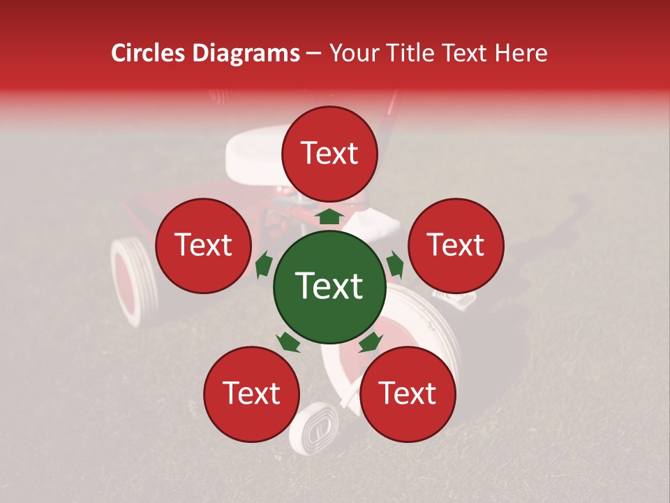 Nobody Seat Bicycle PowerPoint Template