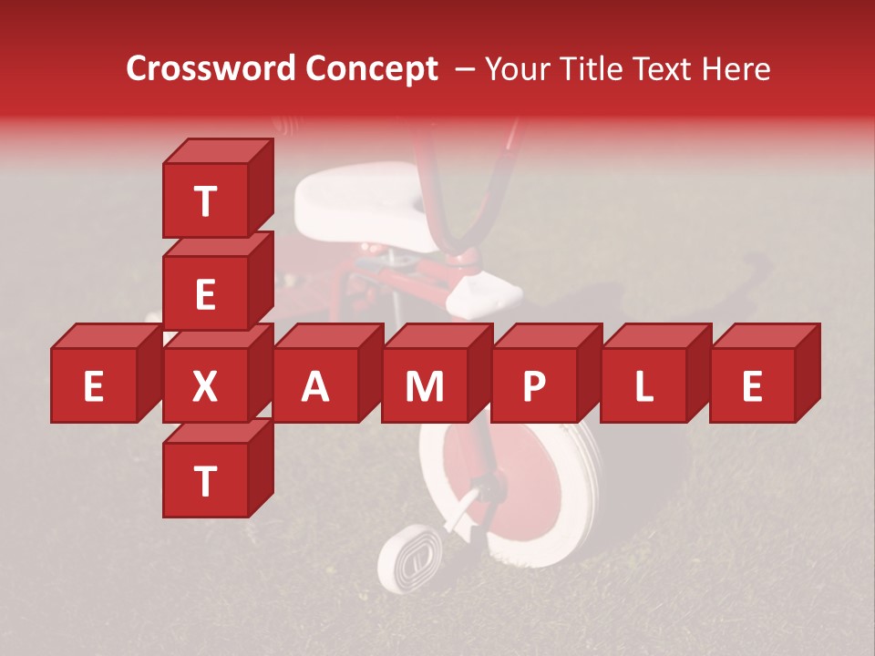 Nobody Seat Bicycle PowerPoint Template