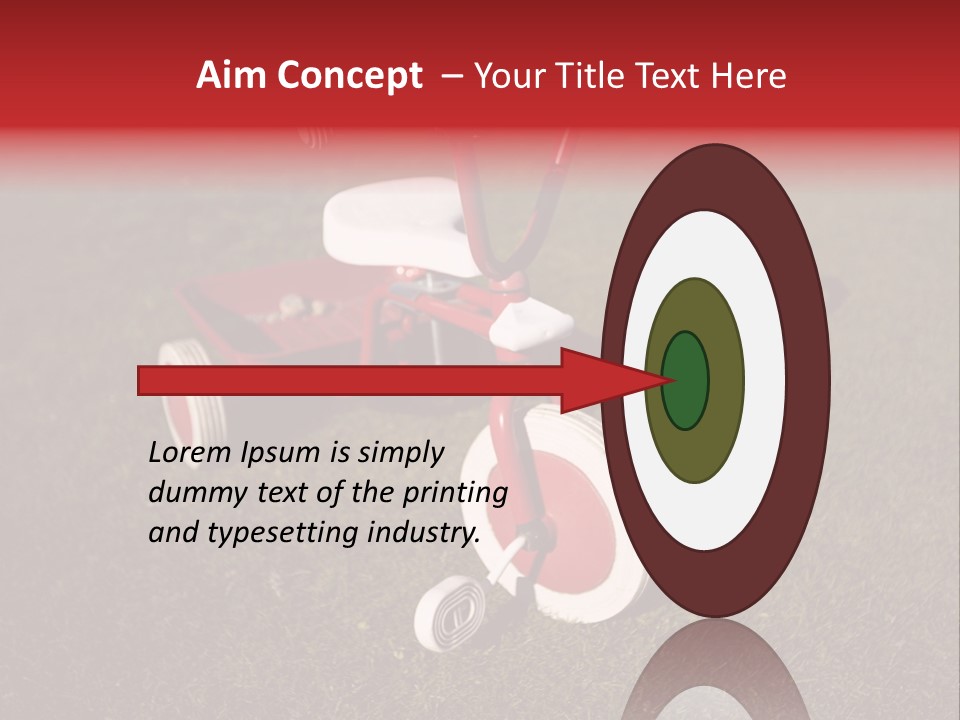 Nobody Seat Bicycle PowerPoint Template