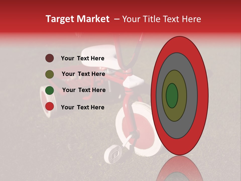 Nobody Seat Bicycle PowerPoint Template