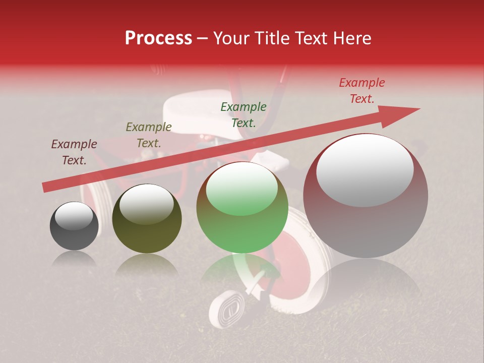 Nobody Seat Bicycle PowerPoint Template