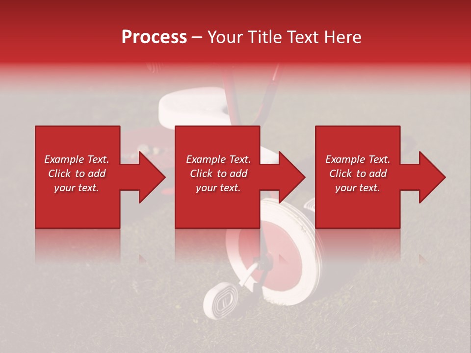Nobody Seat Bicycle PowerPoint Template
