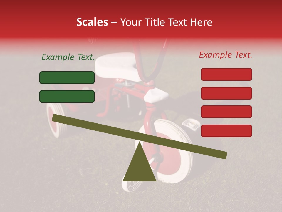 Nobody Seat Bicycle PowerPoint Template