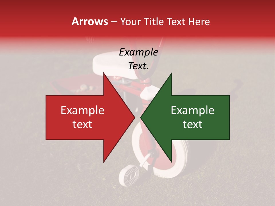 Nobody Seat Bicycle PowerPoint Template