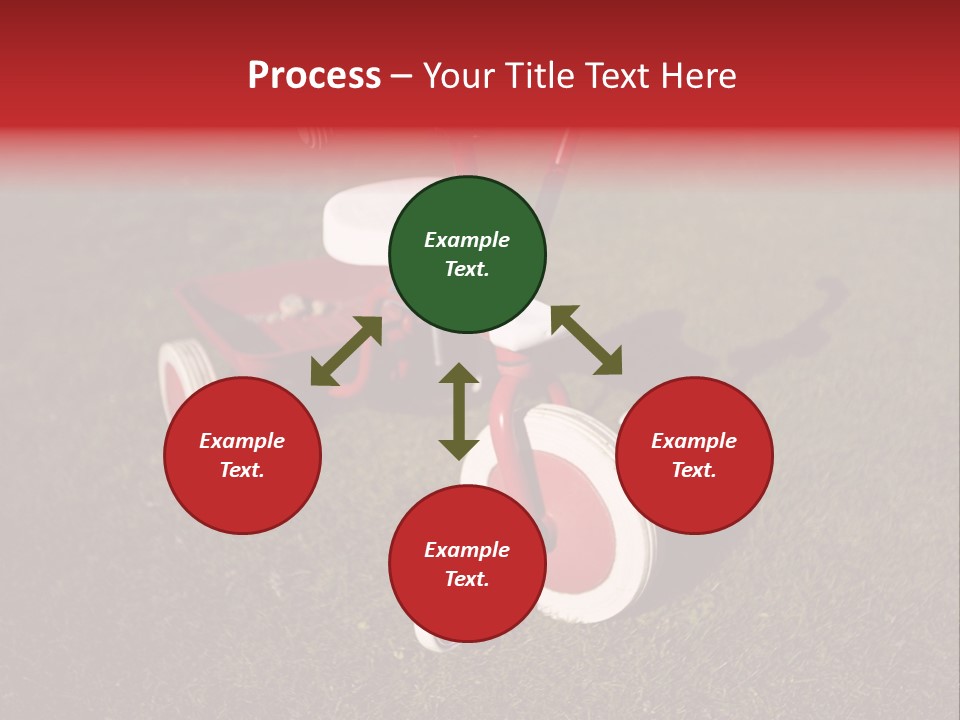 Nobody Seat Bicycle PowerPoint Template