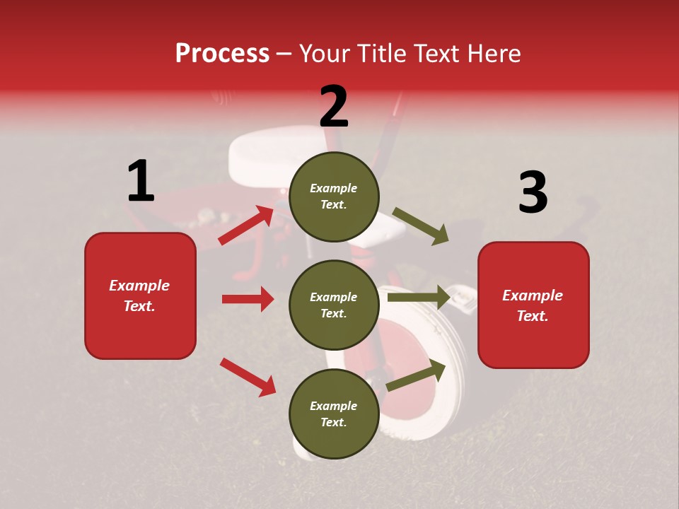 Nobody Seat Bicycle PowerPoint Template