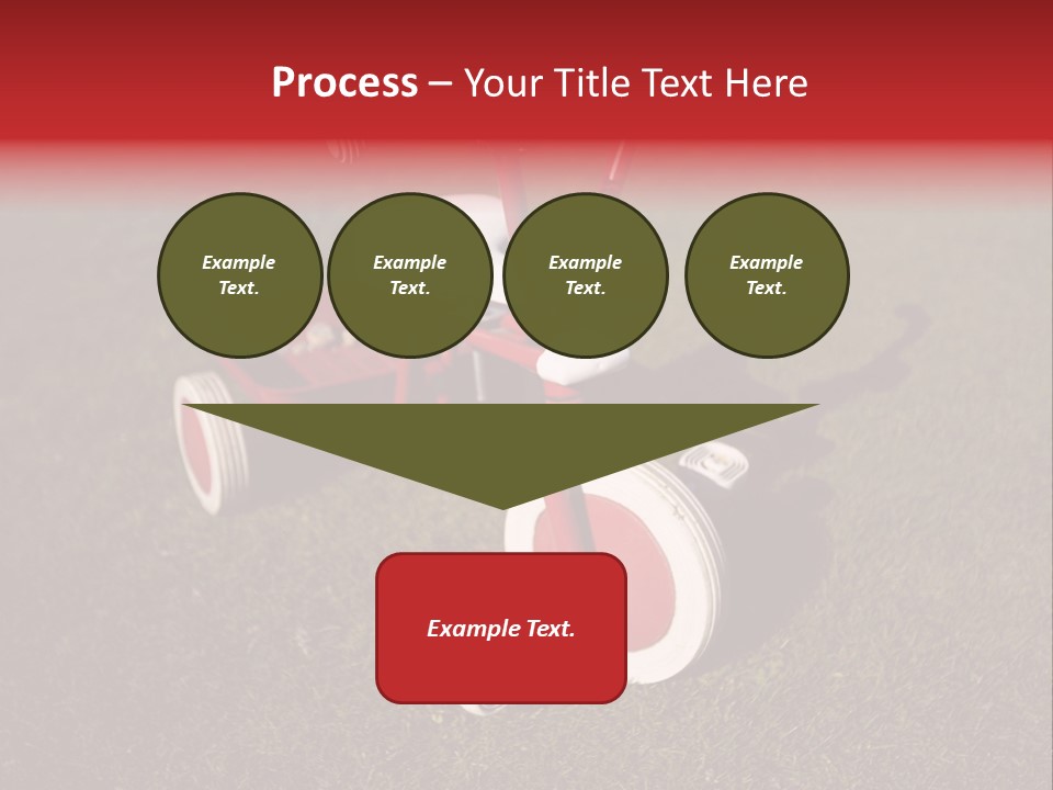 Nobody Seat Bicycle PowerPoint Template