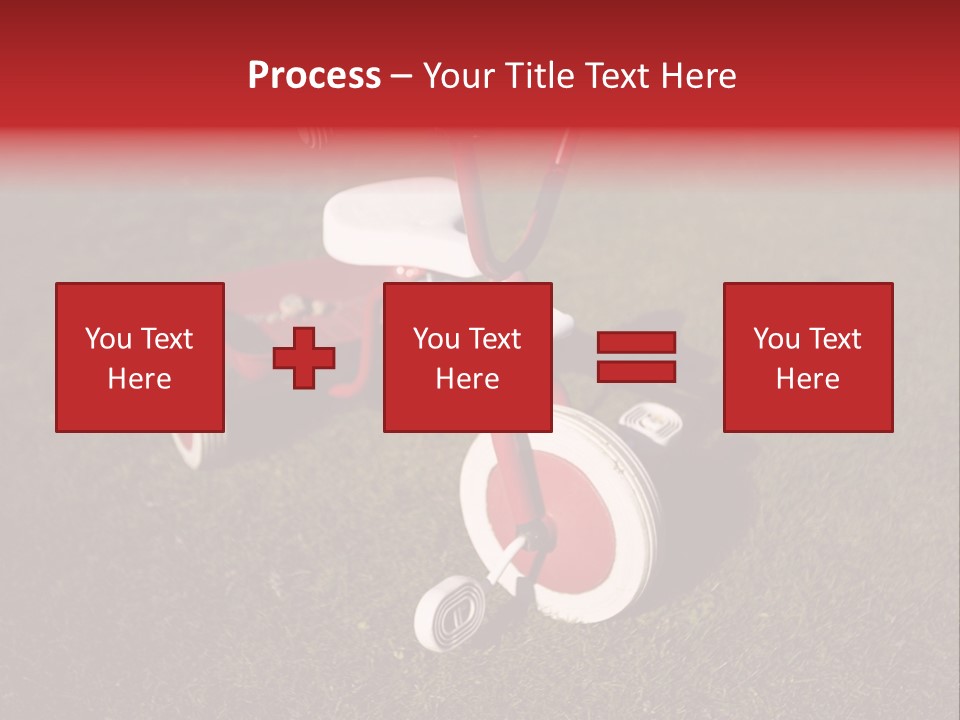 Nobody Seat Bicycle PowerPoint Template