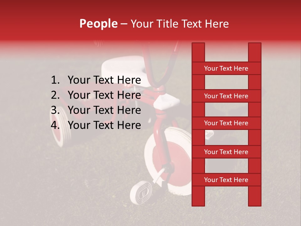 Nobody Seat Bicycle PowerPoint Template