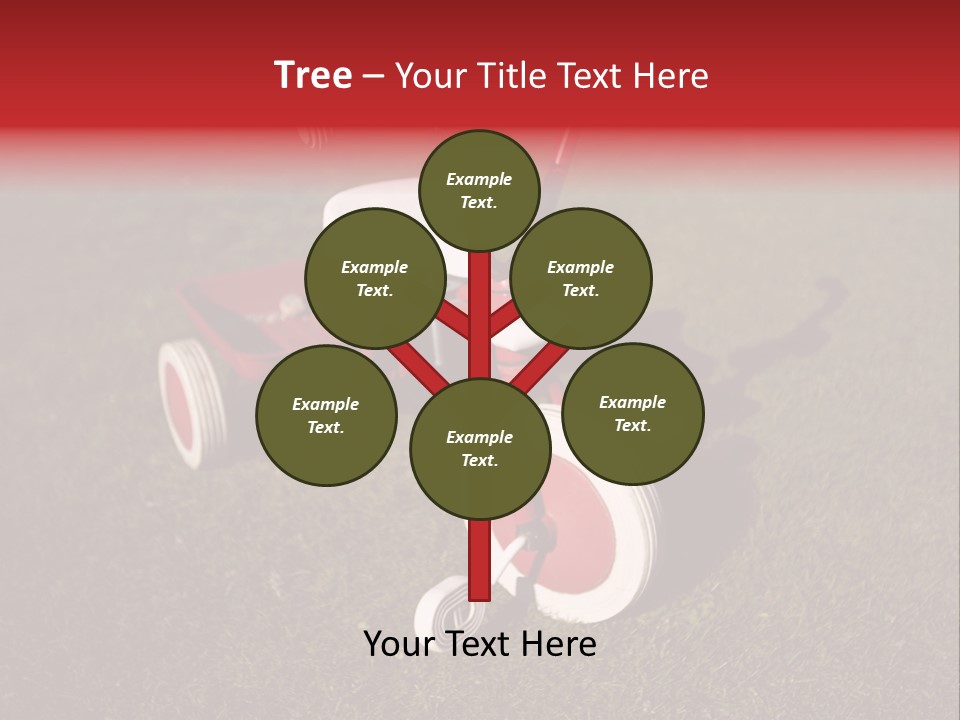Nobody Seat Bicycle PowerPoint Template
