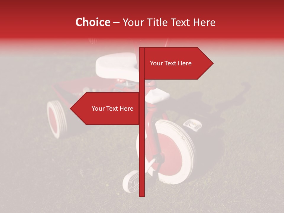 Nobody Seat Bicycle PowerPoint Template