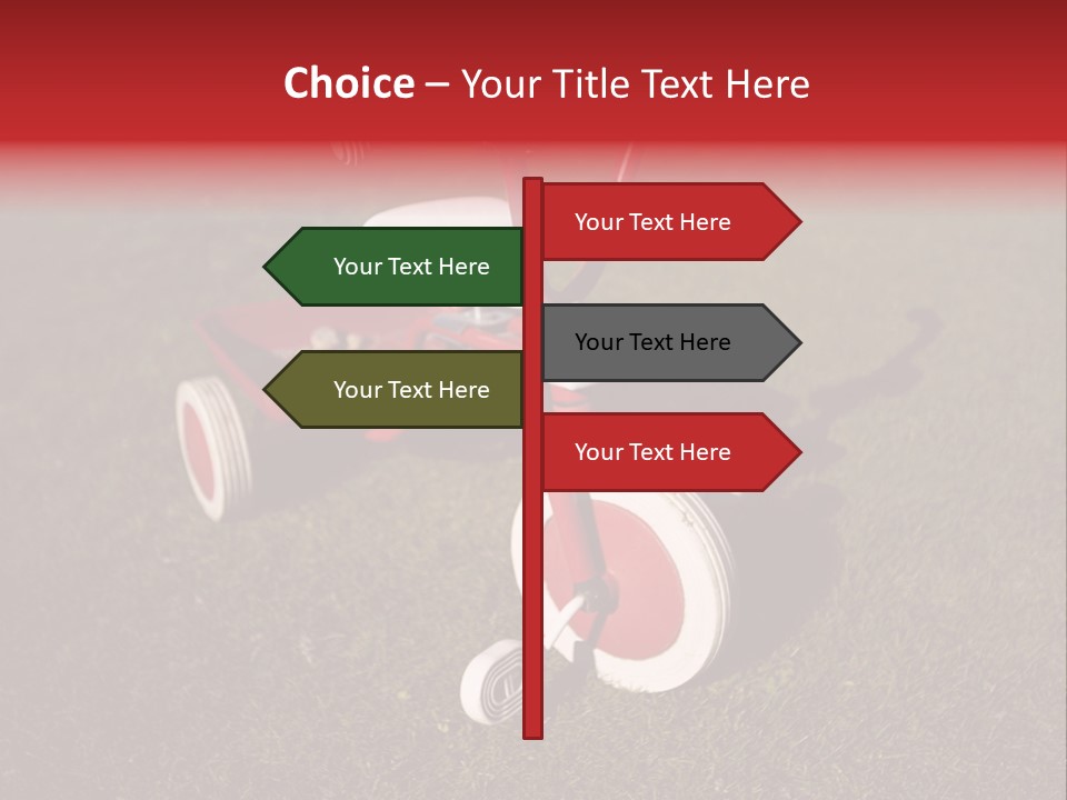 Nobody Seat Bicycle PowerPoint Template