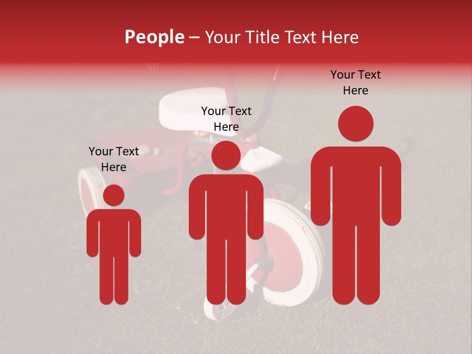 Nobody Seat Bicycle PowerPoint Template
