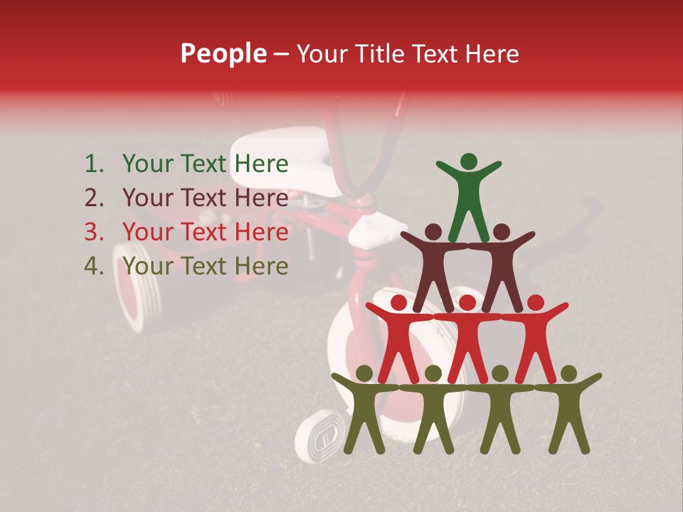 Nobody Seat Bicycle PowerPoint Template