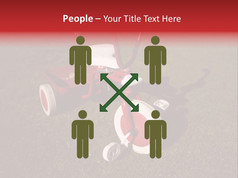 Nobody Seat Bicycle PowerPoint Template