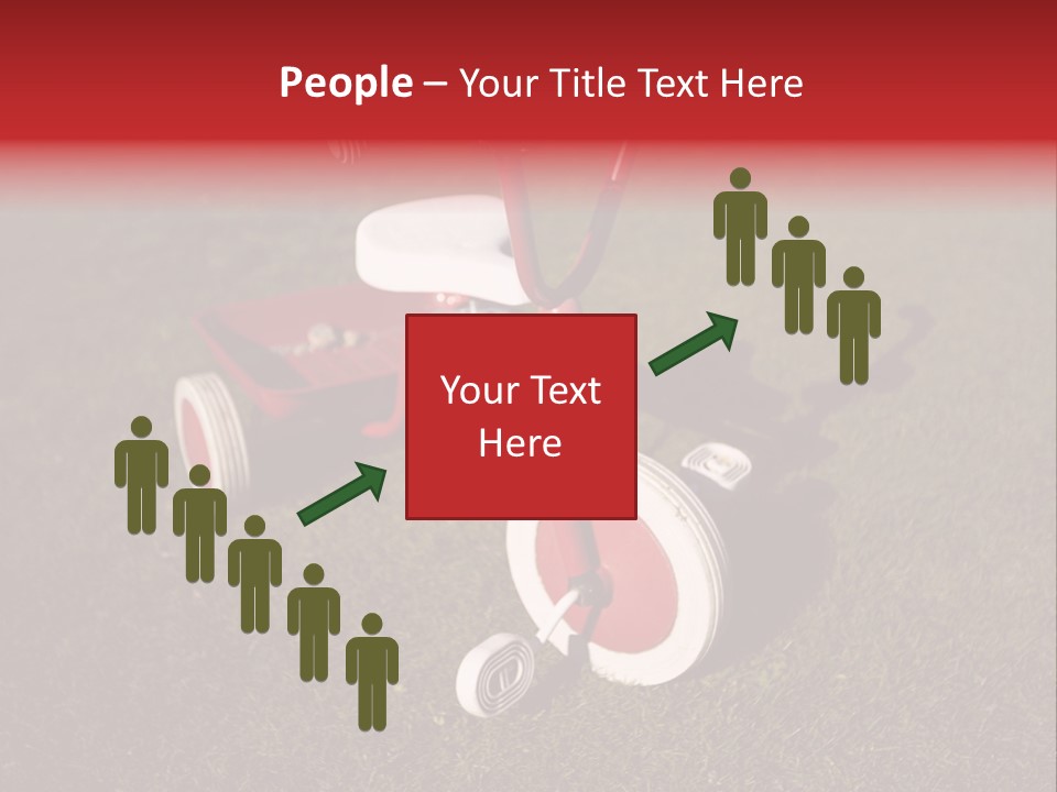 Nobody Seat Bicycle PowerPoint Template