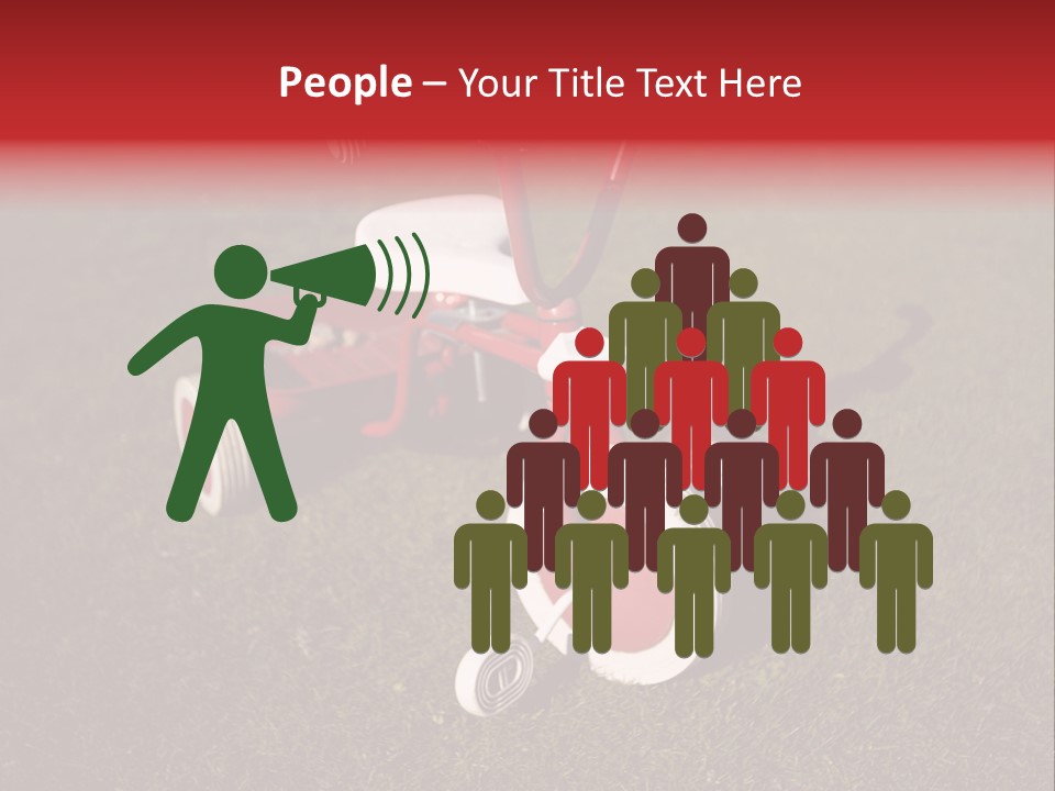 Nobody Seat Bicycle PowerPoint Template