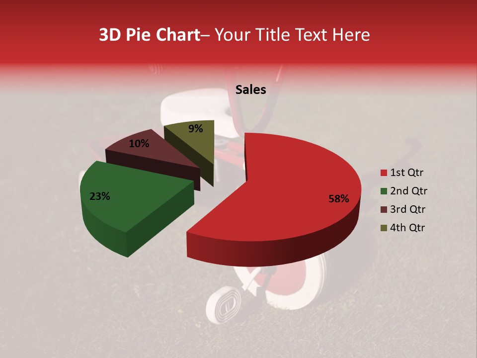 Nobody Seat Bicycle PowerPoint Template
