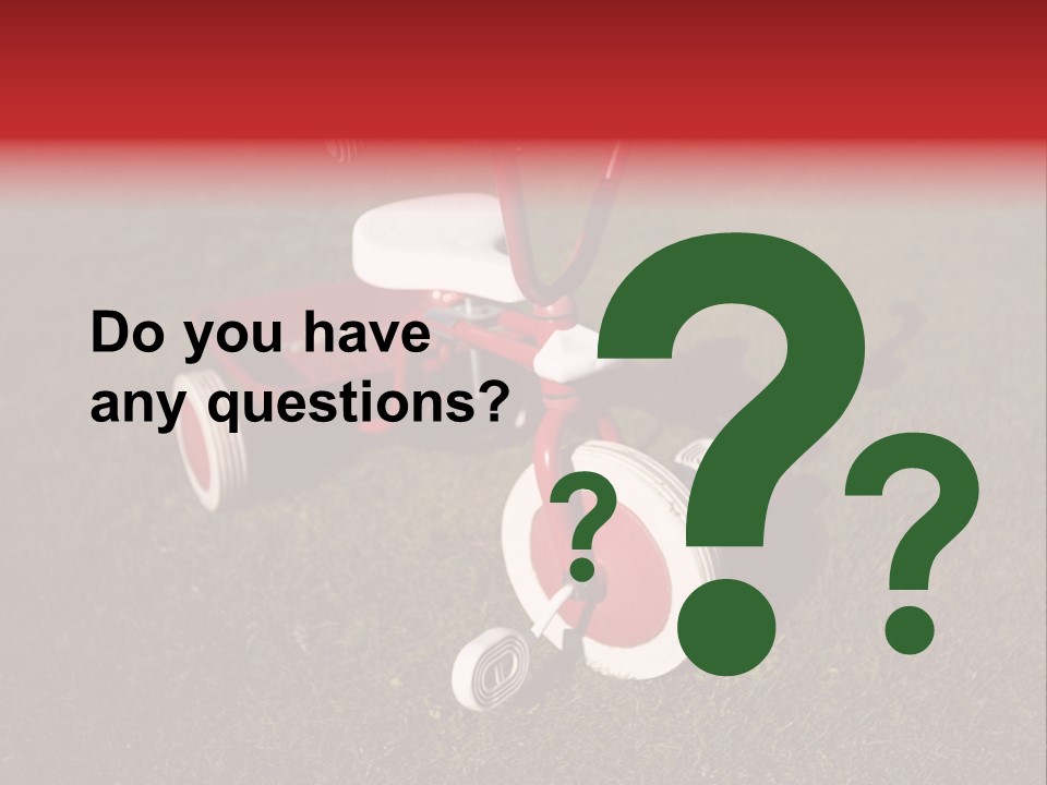 Nobody Seat Bicycle PowerPoint Template