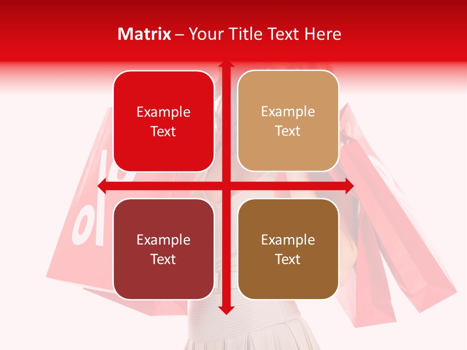 A Woman Holding Shopping Bags And A Sale Sign PowerPoint Template