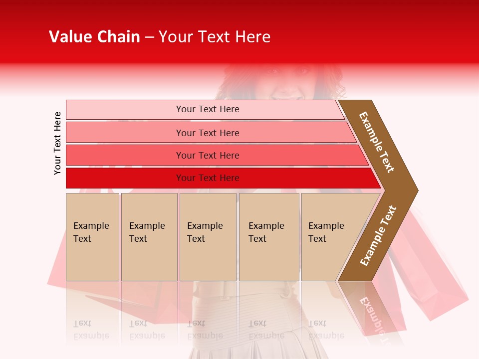 A Woman Holding Shopping Bags And A Sale Sign PowerPoint Template