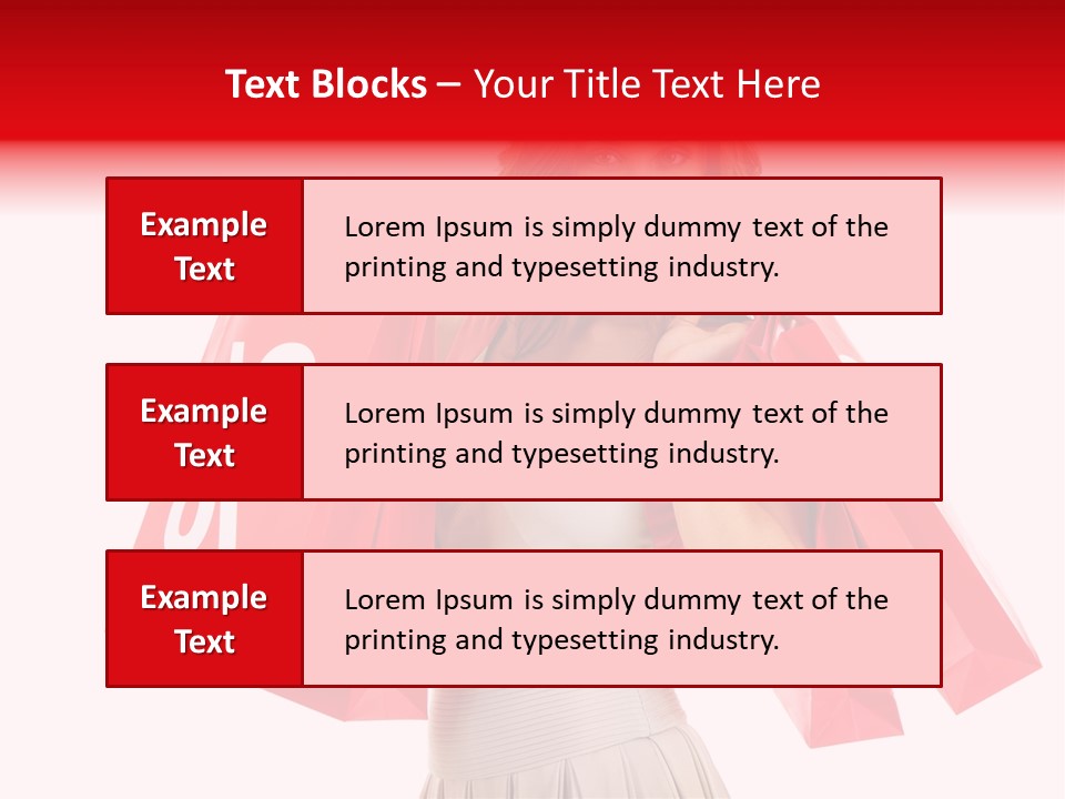 A Woman Holding Shopping Bags And A Sale Sign PowerPoint Template